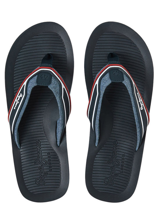 Pepe Jeans South Beach 2.0 Flip Flops σε Μαύρο Χρώμα
