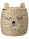 Bloomingville Kids Wicker Toy Storage Box Ζωάκι Beige 43x61cm
