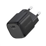 Choetech Charger Without Cable with USB-C Port 30W Power Delivery Blacks (PD5007)