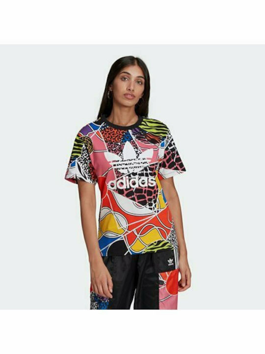 Adidas Rich Mnisi Γυναικείο Αθλητικό T-shirt Πολύχρωμο