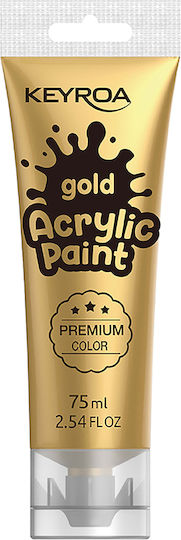 Keyroad Metallic Acrylic Paint Set in Gold color 75ml 1pcs