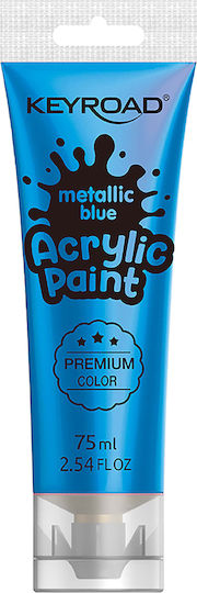 Keyroad Metallic Acrylic Paint Set in Blue color 75ml 1pcs