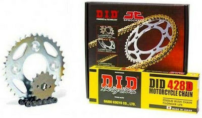 DID Chain & Sprocket Kit (14-36-428) for Honda Astrea Grand 100