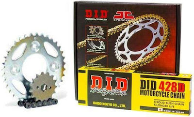 DID Chain & Sprocket Kit (14-35-428) for Honda Innova 125