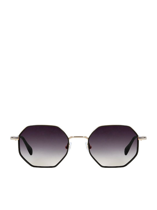 Gigi Barcelona Gladis Damen Sonnenbrille mit Schwarz Metall Gestell und Rosa Verlaufsfarbe Linse 6703/5