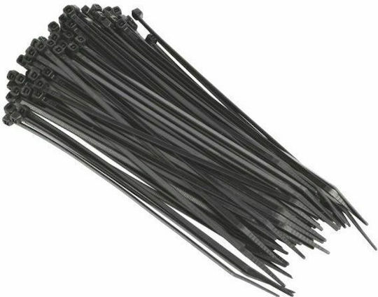 GTC Δεματικά Καλωδίων Πλαστικά 160mmx2.5mm σε Μαύρο χρώμα (100τμχ) (04-7829)