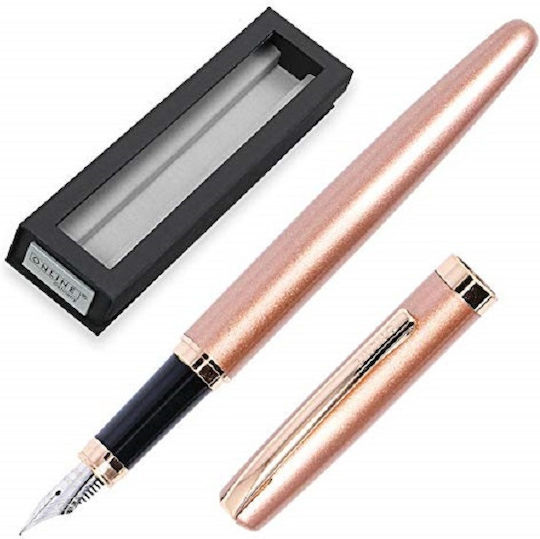 Online Eleganza Rosa Stil Füllfederhalter Mittel 0.8mm Rosa mit Rot Tintenfarbe