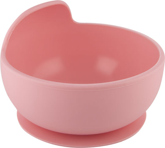 Canpol Babies Παιδικό Μπωλ Φαγητού από Σιλικόνη Suction Pink