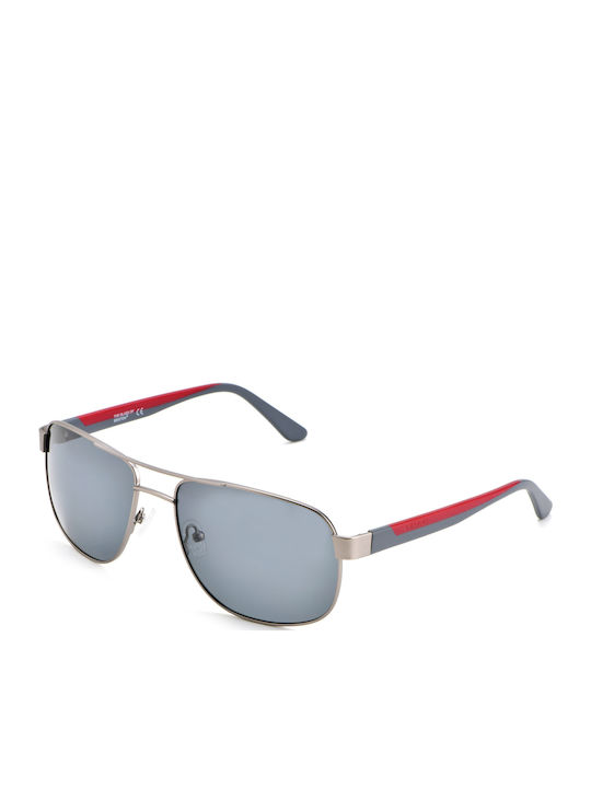The Glass of Brixton Men's Sunglasses with Silver Metal Frame