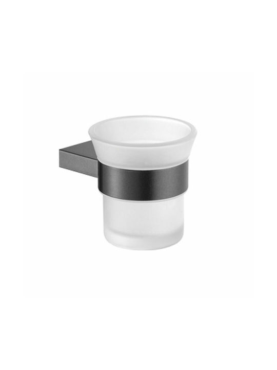 Sanco Academia 122-21801 Metallic Cup Holder Wall Mounted Graphite