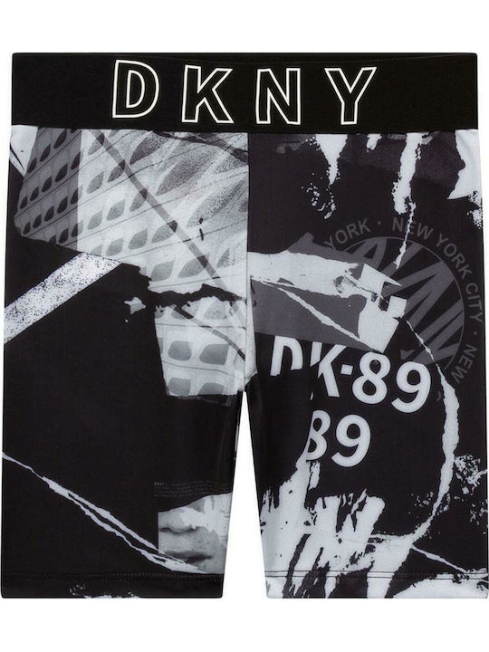 DKNY Παιδικό Κολάν Ποδηλατικό Κοντό Μαύρο