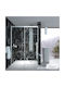 Devon Smooth Slider Διαχωριστικό Ντουζιέρας με Συρόμενη Πόρτα 127-131x200cm Clean Glass Chrome