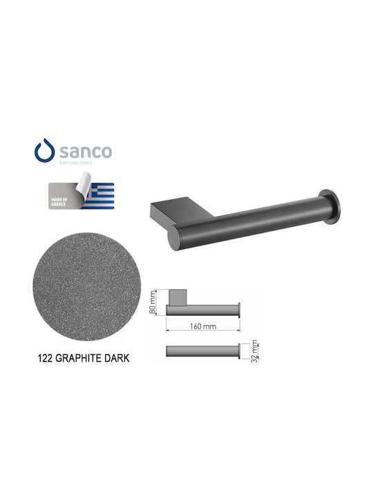 Sanco Academia De perete Suport de hârtie Metalic Graphite Dark