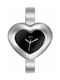 Heart Black Ladies Watch