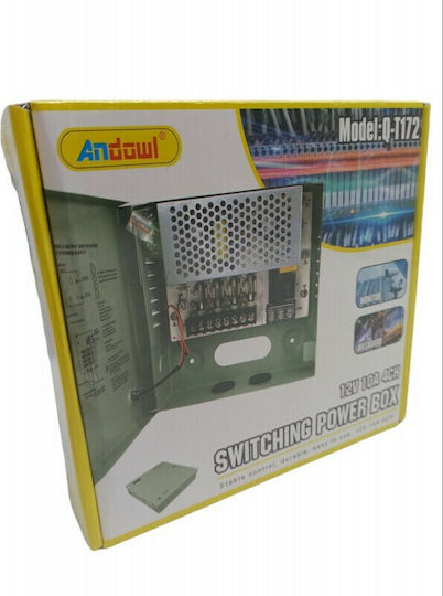 Andowl Power Box for CCTV Systems Gray Q-T172