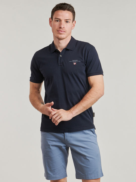 Napapijri Elbas Tricou Polo Albastru Marin