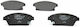 Bosch Brake Pad Front 4pcs for Chevrolet Cruze Opel Ampera
