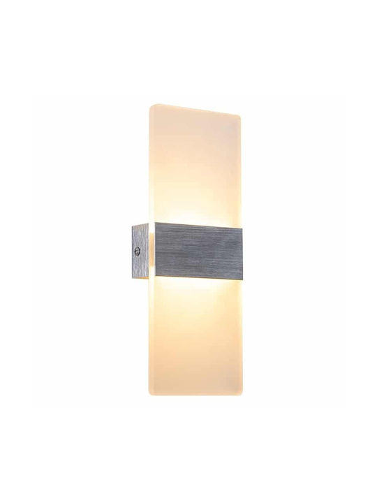 Led7 Break Φωτιστικό Τοίχου LED Λευκό 10εκ.