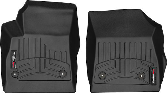 WeatherTech Vordere Matten 2Stück aus Gummi für Opel Astra 2015+ Schwarz