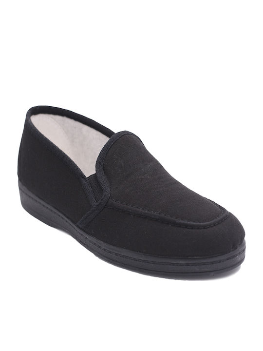 Dicas Heel Enclosed Men's Slipper Black