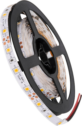 GloboStar LED Strip Avila 12V Warm White Light 5m Type SMD3528