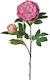 Ramură Decorativă Artificială Peony Roz 96cm Zaros