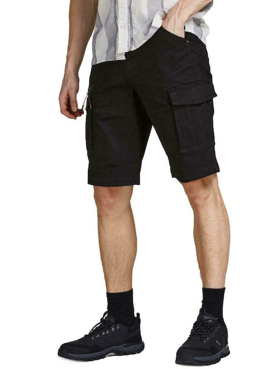 Jack & Jones Men's Shorts Cargo Black