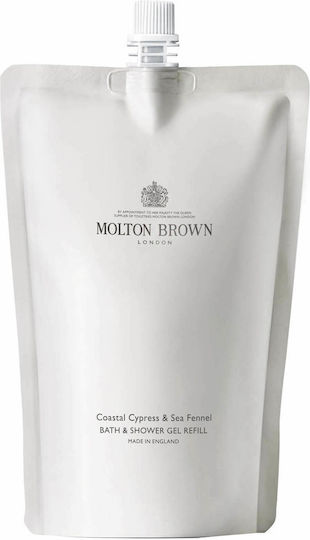 Molton Brown Coastal Cypress & Sea Fennel Refill Bubble Bath Gel with Glycerin & Ocean Scent 400ml