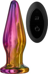 Dream Toys Glamour Glass Tapered Anal Plug with Wireless Functionality and Vibration 19cm