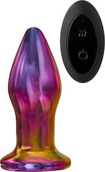 Dream Toys Glamour Glass Anal Plug with Wireless Functionality and Vibration