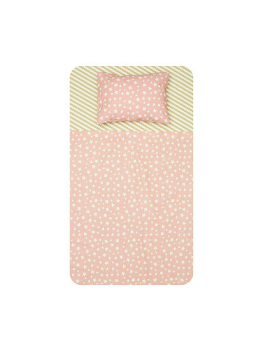 Borea Jingle Baby Sheets Set Crib Cotton Pink 1...