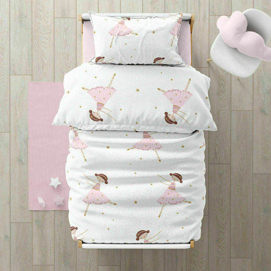 Borea Olivia Kids Duvet Cover Single Cotton White 160x240cm
