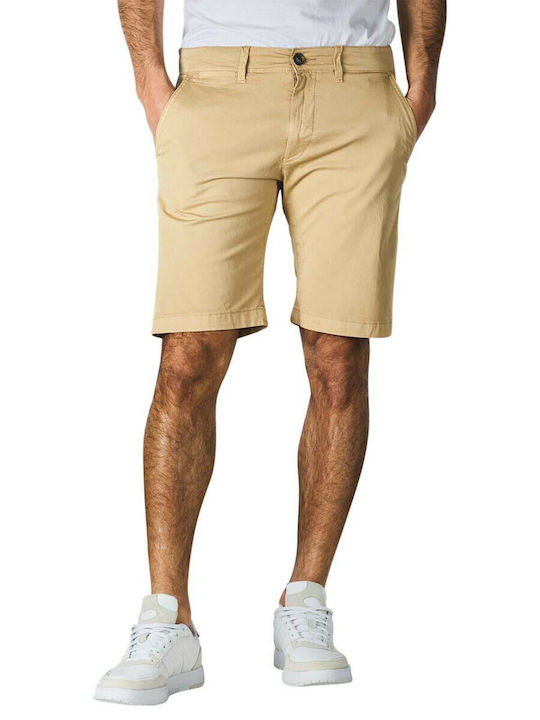 Pepe Jeans Men's Chino Monochrome Shorts Beige