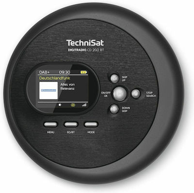 Technisat Portable Radio-CD Player DigitRadio CD 2GO BT Equipped with Bluetooth / CD Black