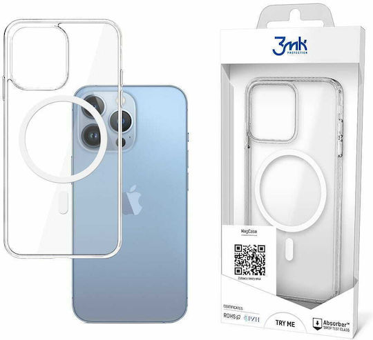 3MK MagCase Umschlag Rückseite Silikon 1.5mm Transparent (iPhone 13 Pro)