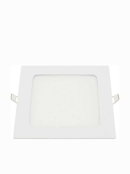 Optonica Platz Vertieft LED Panel 12W mit Warmes Weiß Licht 2700K