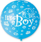Μπαλόνι Στρογγυλό Ελεφαντάκι "It's a boy" Μπλε 79εκ
