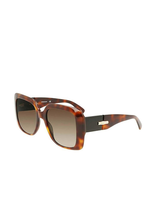 Longchamp Women's Sunglasses with Brown Tartaruga Plastic Frame LO713S 230