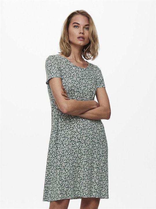 Only Bera Sommer Mini Kleid Grün