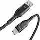 Veger AC03 Braided USB 2.0 Cable USB-C male - USB-A male Black 1.2m