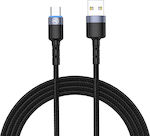 Tellur Geflochten / LED USB 2.0 Kabel USB-C männlich - USB-A Schwarz 2m (TLL155314)