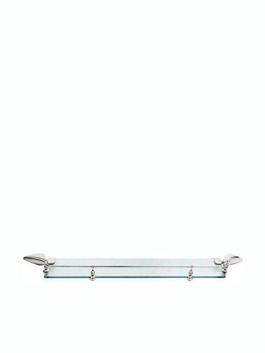 2091012 Wall Mounted Bathroom Shelf Glass with 1 Shelf 68x12x5cm