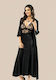 Moongirl 2080 Set Sexy cu Halat Black