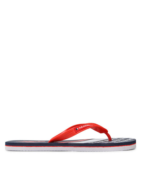 U.S. Polo Assn. Vaian 007 Herren-Flip-Flops Blue / Red