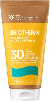 Biotherm Waterlover Sunscreen Wasserfest Sonnenschutz Creme Für das Gesicht SPF30 50ml