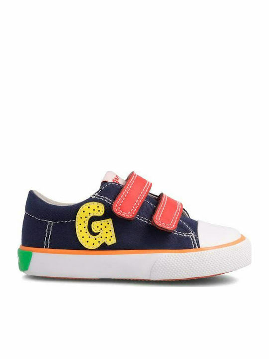 Παιδικά Sneakers Ανατομικά με Σκρατς Μπλε