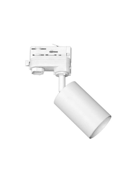 Eko Light Pipe Μονό Σποτ με Ντουί GU10 σε Λευκό...
