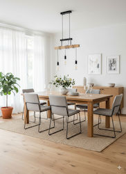 GloboStar Jolly Pendant Light Black 55x6x30cm