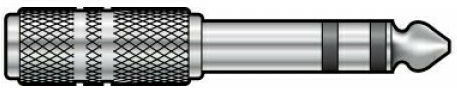 QTX Sound Μετατροπέας 6.3mm male σε 3.5mm female Ασημί 1τμχ 757.882UK