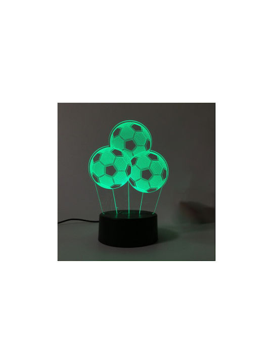 Decorative Lamp 3D Illusion Black